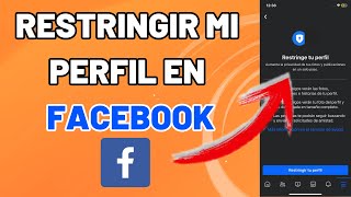 COMO RESTRINGIR MI PERFIL EN FACEBOOK [upl. by Bara]