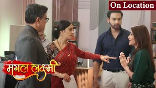 Boss Throw Out Saumya After Fraud Truth Out Shoumya Say Sorry To Mangal MANGAL LAXMI ON LOCATION [upl. by Neened903]