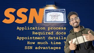 SSN Application Process  USA [upl. by Ellimak]