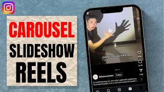 How To Make Carousel Or Slideshow Reel On Instagram  2024 [upl. by Naibaf381]