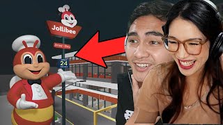 🍗🍟Eating in Jollibee sa BROOKHAVEN 🏡 RP With ASHERU GAMING [upl. by Anawqahs]