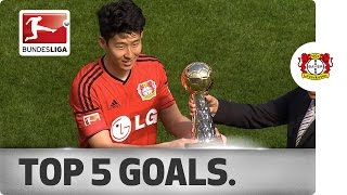 HeungMin Son – Top 5 Goals 201415 [upl. by Nangem]