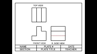 2ND ORTHOGRAPHIC DRAWING TUTORIAL [upl. by Oswin]