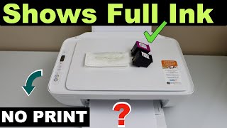 HP Printer Ink Is Full But Not Printing [upl. by Eey]