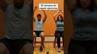 rutina de abdominales en silla 💪 ejercicios para abdomen y cintura [upl. by Sillsby]