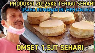 PRODUKSI 2025KG TERIGU SEHARI USAHA RUMAHAN INI MENJANJIKAN OMSET 1 5JT SEHARIMARTABAK MINI [upl. by Lincoln778]