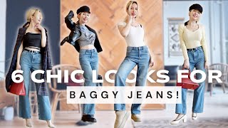 How to Style Baggy Jeans Chic Outfit Ideas [upl. by Dlawso]