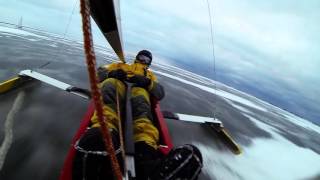 DREVERNA  DN ice sailing Top speeds [upl. by Kendricks]