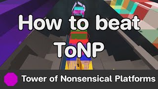 JToH  Tower of Nonsensical Platforms ToNP guide [upl. by Antonetta]