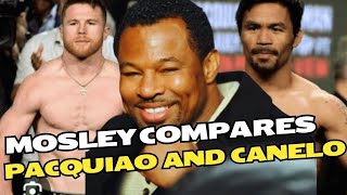 Shane Mosley Reveals Who Hits Harder Manny Pacquiao vs Canelo Alvarez [upl. by Truman688]