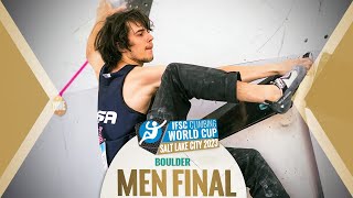 🔥IFSC Mens Final World Cup Salt Lake City 2023 [upl. by Nylaroc509]