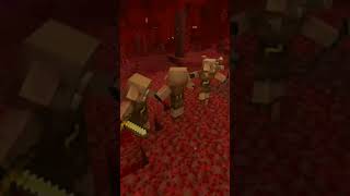 Dance in nether Piglins  with music of Saste nashe  Funny dance yt youtubeshorts [upl. by Enelloc237]