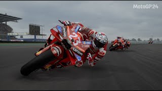 ENEA BASTIANINI VS FRANCESCO BAGNAIA  MOTOGP THAILAND  MOTOGP 24 GAMEPLAY REPLAY [upl. by Maxine383]