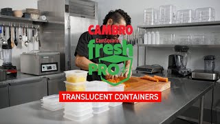 Camsquares FreshPro  1QT and half quart food storage container [upl. by Dnomder]