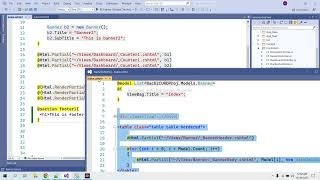 C MVC RenderSection And Section [upl. by Aziul]