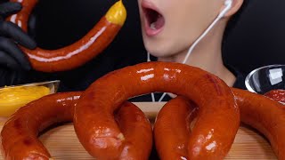 ASMR KIELBASA SAUSAGE CHEESY MUKBANG COOKING 킬바사 소세지 먹방 치즈소스 NO TALKING EATING SOUNDS REAL SOUND [upl. by Nylavad]