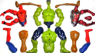 AVENGERS TOYS ASSEMBLE MARVELS 2 SPIDERMAN HULK SIRENHEAD  SUPERHEROES ACTION FIGURES TOYS [upl. by Soble]