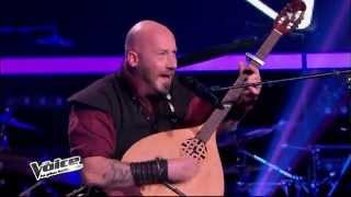 The Voice Season 2 2013 France  Luc Arbogast Cancion Sefaradi  Translation in description [upl. by Notsyrb]