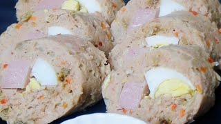 Embutido Recipe  Pinoy Style Meat Loaf [upl. by Barry98]