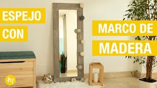 Cómo hacer un espejo de madera nórdico · Handfie DIY [upl. by Jillene]