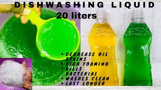 Dishwashing liquid with extra foaming power  How to make liquid soap [upl. by Sigvard]