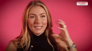 Mikaela Shiffrin 🇺🇸 Solden prerace interview sheskis atomic [upl. by Ahsiuqal]