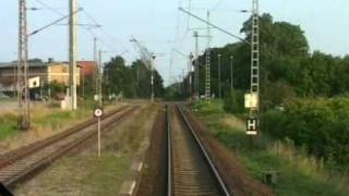 Railway cab ride Stralsund to Sassnitz 66 [upl. by Riva457]