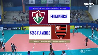 FLUMINENSE X SESC FLAMENGO  SUPERLIGA FEMININA 2324 ❤❤❤AMO VÔLEI🏐🏐🏐 LINK DO JOGO NA DESCRIÇÃO [upl. by Allistir]