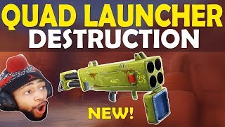 QUAD LAUNCHER DESTRUCTION  FATAL FIELDS FRAGGING  HIGH KILL FUNNY GAME  Fortnite Battle Royale [upl. by Delos343]