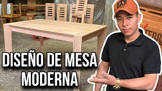 COMO DISEÑAR MESA PARA COMEDOR MODERNO Bien explicado [upl. by Bill]