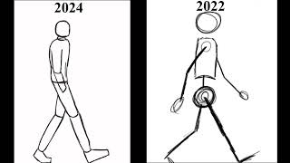 Animation improvement 2022  2024 Walk cycle [upl. by Geiss]