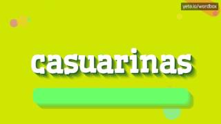 HOW TO SAY CASUARINAS casuarinas [upl. by Ataga]