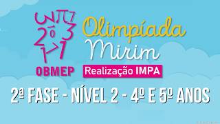 PROVA COMPLETA 2ª FASE OBMEP MIRIM 2024 NÍVEL 2 SEGUNDA FASE CORREÇÃO DE TODAS AS QUESTÕES [upl. by Amahcen]