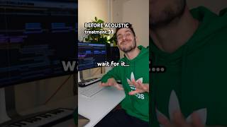 Studio BEFORE amp AFTER acoustic treatment by ‚Quiet Please‘ 👀🔥🎵 [upl. by Brodeur147]