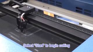 GCC LaserProThin Film Cutting Using CO2 Laser [upl. by Llewej503]