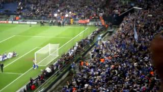 Schalke gegen Inter Mailand Stimmung Nordkurve 13042011 Lieder Nordkurve [upl. by Alliehs531]