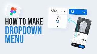 Figma Dropdown Menu Tutorial  Prototype [upl. by Aisan]