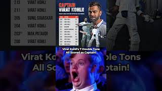 Virat Kohlis 7 Double Tons All Scored as Captain viratkohli [upl. by Lindon847]