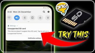 How to fix Unsupported SD Card  how to fix unsupported memory card  How to format SD Card 2024 [upl. by Noivaz]