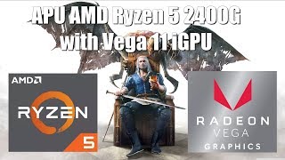 Playing Witcher 3 on AMD Ryzen 5 2400G  no discrete graphics card [upl. by Akayas94]