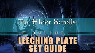 Elder Scrolls Online Leeching Plate Set Build Guide [upl. by Eidnac]