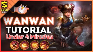 4Minute Wanwan Tutorial in the Gold Lane  MLBB S34 2024 [upl. by Ahsekyt]