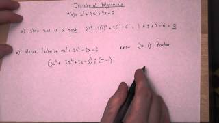 Factor Theorem  Factorising Cubics using a given root [upl. by Alahc]