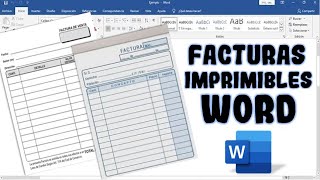 COMO CREAR FACTURA EN WORD FÁCIL  BOLETA DE VENTAS EN WORD 2024 IMPRIMIBLES ✅ Créalas a tu estilo✨ [upl. by Lyrad]