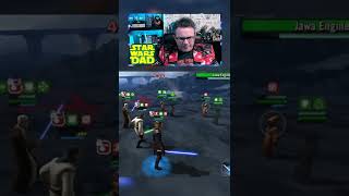 SWGOH Grand Arena  QuiGon Omicron vs Jawas [upl. by Yaja]