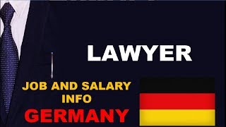 Lawyer Salary in Germany  Jobs and Wages in Germany [upl. by Decrem737]