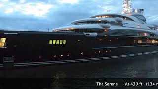 SERENE Mega Yacht at Dusk in Seattle on 82313 HD [upl. by Unders]