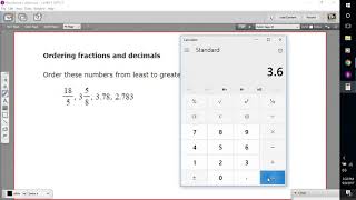 Ordering fractions and decimals [upl. by Berard]