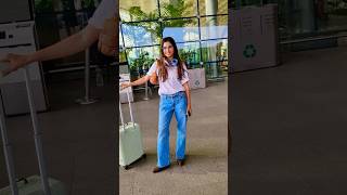 ALAVIAA JAFFERY FLYING FROM MUMBAI SPOTTED AT AIRPORT [upl. by Rigby]