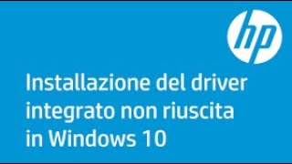 Driver Audio per computer hp cancellati da aggiornamenti windows 10 [upl. by Anawak]